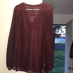 Maroon blouse